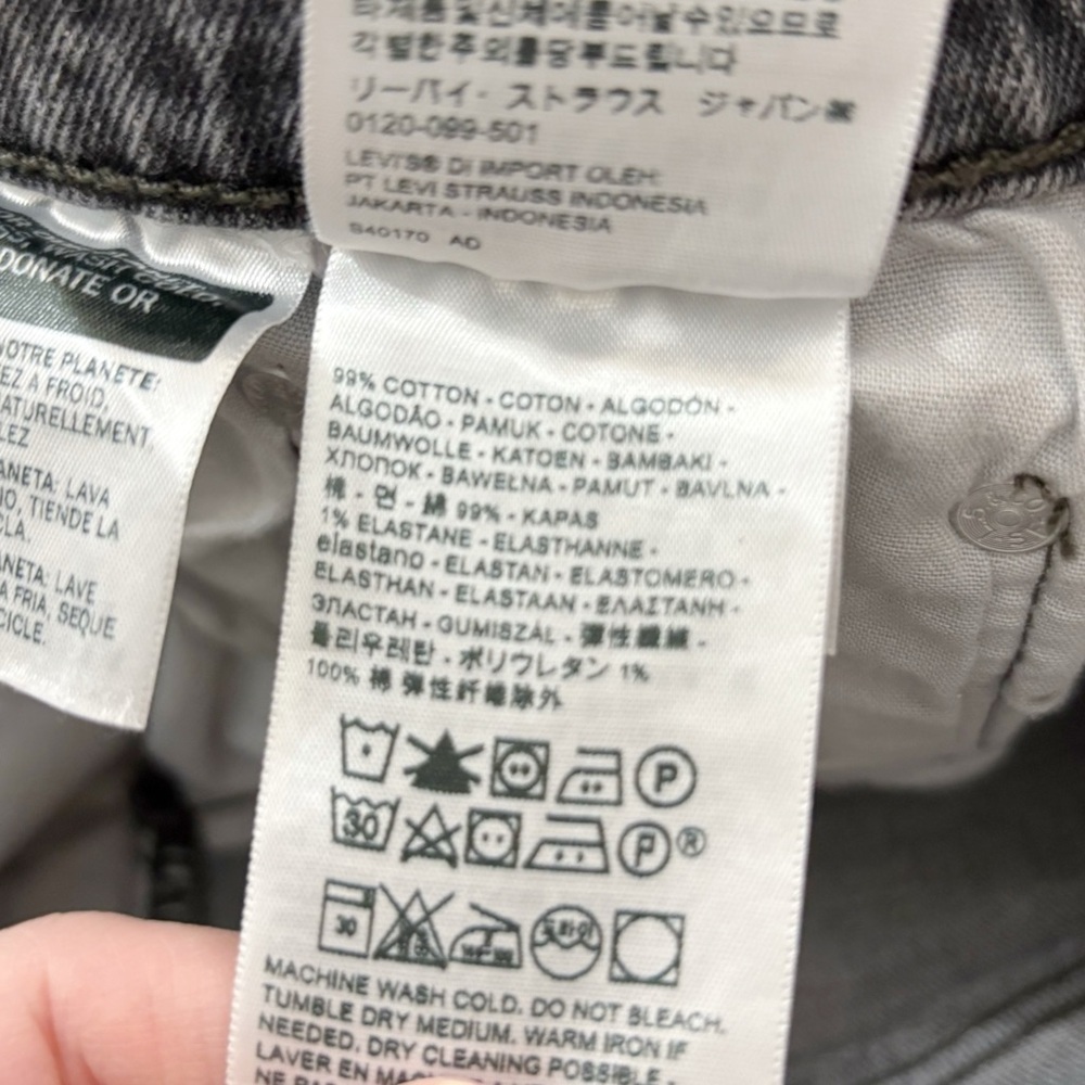 Levi's Cutoff Denim Jean Shorts 29 - Picture 7 of 10